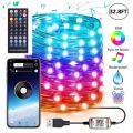 LED Smart Strip-String Light | USB - Bluetooth - Mobile APP & Remote Controlled Waterproof Strip with Music Sync function 10 - Meter. 