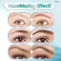 3D Waterproof Microblading Eyebrow Pen 4 Fork Tip Tattoo Pencil Pencil Cosmetic Long Lasting Natural Dark Brown Liquid Eye Brow. 