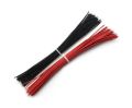 100/800PCS 9mm 26 AWG Insulated Jumper Wires Tin-Plated Red 50 & Black 50 for Bread Board & LED Chips. 