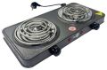 Electric Stove (Double) for cooking, Hot Plate heat up in just 2 mins, Easy to clean, 2000W.. 