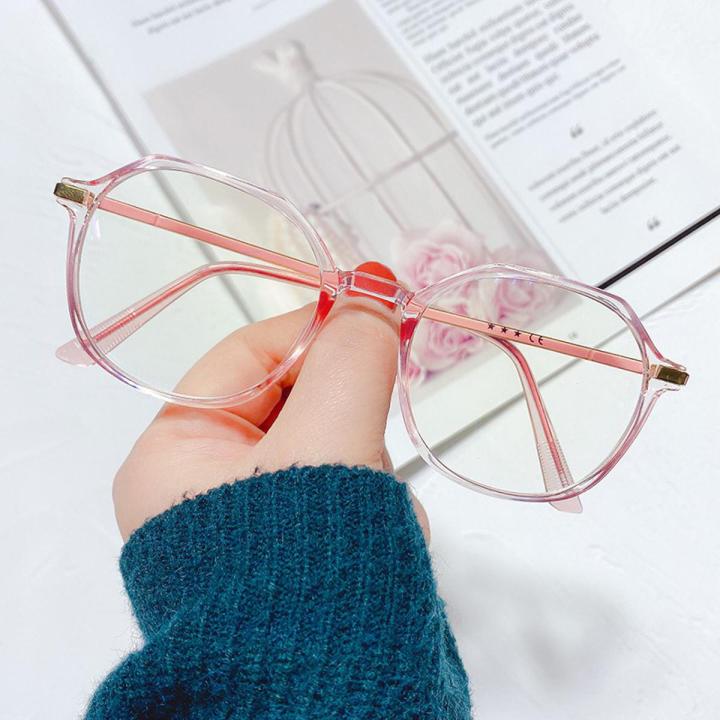 Men/Women Glasses Frame Spectacles Korean Oval Frame Transparent Spec Mata Eyeglasses