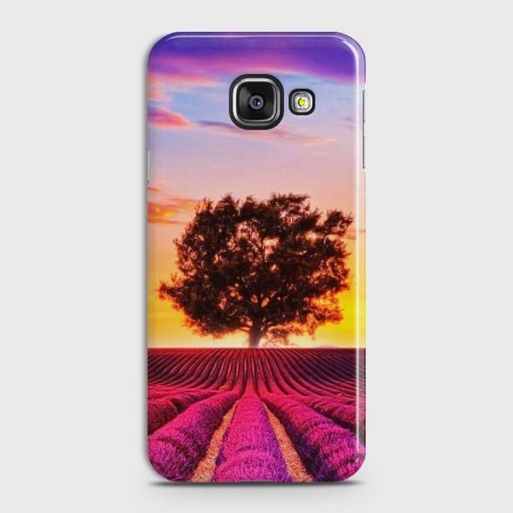 Samsung A7 2016 (A710) Cover - SkinLee HQ Hard Case - Violet Lavender Fields - SKINLEE-484-1-233-38