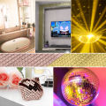 Fashion Self-Adhesive Glass Mini Mosaic Tiles Square Real Glass Mirror Wall Stickers for DIY Handmade Crafts Home Decoration. 