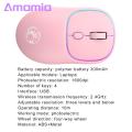 Amamia Optical Mouse Type-C Charging 2.4G Wireless Bluetooth-compatible Mice with USB Receiver. 