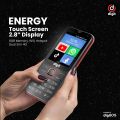 Digit 4G Energy (Touch & Type), Jazz Digit 4G Energy, Touch & Type, 2.8 inches Touch Display, 1GB Ram, 8GB Memory, Bluetooth, Wifi, WiFi Hotspot, 3000mAH Big Battery, PTA Approved with 1 Year brand Online Warranty. 