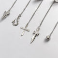 Alloy Kurapika 5 Ring Chains Bracelet Jewelry Rings Cosplay Party Silver. 