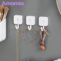 Adjustable 90 Degree Hook Strong Adhesive Wall Hooks for Kitchen Bathroom No Drilling Needed Holds Heavy Items Set of 4. 