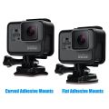 Adhesive Mounts For GoPro hero 10 9 8 7 6 5 4 Curved Flat Mounts 3M Sticky Pads for Go Pro Xiaomi Yi SJCAM Action Camera Helmet Board Car. 