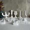Reusable Candle mold Detailed Drip-resistant Aromatherapy Silicone mold DIY Table decoration for Home decor Party centerpiece. 