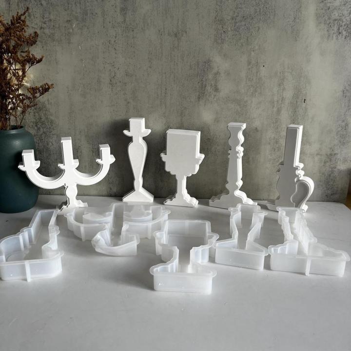 Reusable Candle mold Detailed Drip-resistant Aromatherapy Silicone mold DIY Table decoration for Home decor Party centerpiece
