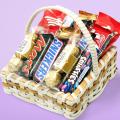 mix chocolate basket  for gift birthday - anniversary - wife - husband chocolate box for gift. 