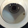 R63 EYEBALL 240v Downlighter Spot light Fitting WHITE. 
