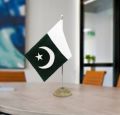 Pakistan Table flag desk flag with stand. 