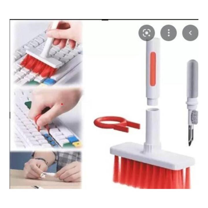 Multi-Function 5 IN 1 Keyboard Cleaner Brush Key Puller Handsfree Cleaner Earbuds Cleaner Accessories Cleaner