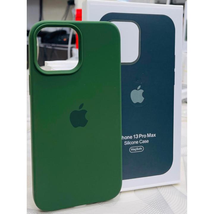 Silicone Case with MagSafe iPhone 13 Pro Max - Green