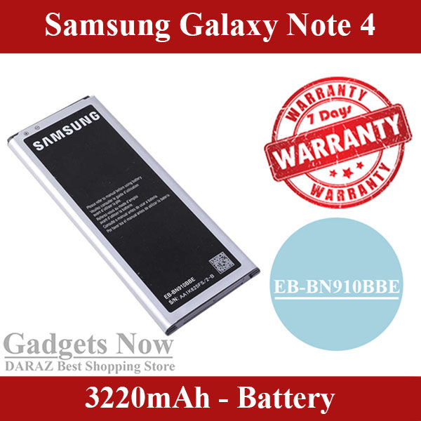 Samsung%20Galaxy%20Note%204%20Battery%20EB-BN910BBE%20Replacement%20Premium%20Quality%203230mAh%20For%20Samsung%20Galaxy%20Note%204%20-%20Image%203