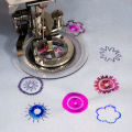 Multifunctional Flower Stitch Presser Foot, Circular Flower Designs for sewing machine, Adjustable Circle Sizes fit all low shank machines.. 