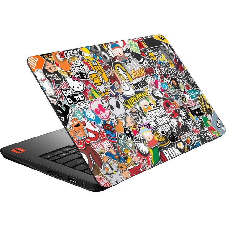 Universal Sticker Doodle Laptop Back Skin Vinyl Stickers Decal for 13 14 15 15.6 inches Laptop