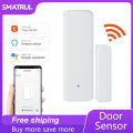 SMATRUL - Tuya/Smart life - WiFi Mini Door Sensor - Smart Door Open/Closed - Window Sensor - Detectors Trigger Device - Support Intelligent linkage - Work for Alexa/Google Home. 
