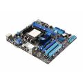 M4A78L-M AM3/AM2+/AM2 AMD 760G HDMI DDR2 Supported Micro ATX AMD Motherboard With AMD Phenom II X4 840 3.2 GHz 4x512 KB L2 Cache Socket AM3 95W Quad Core Processor And AMD Heatsink Fan Package Perfect For Gaming ( Branded Used ). 