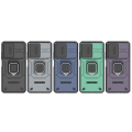 For Xiaomi Redmi Note 12 Pro 5G Case Slide Camera Protection Shockproof Back Cover with Ring Kickstand. 