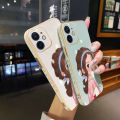 chenyyka For vivo Y20i Case Thin Side Edge Square New Design Phone Cases Cartoon Cute Girl Plating Pattern Silicone Casing Full Back Cover Camera Protection Shockproof Softcase. 