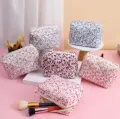 Floral Makeup Bag For Girls Nylon Travel Cosmetic Pouch Toiletry Handbag Large Zipper Organizer. 