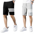 Pack Of 2 Linning Stripe Style Fashion Terry Shorts for Men. 