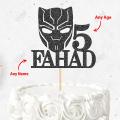Custom Black Panther Cake Topper For Party Celebration, Marvel Superhero Toppers with ANY NAME, Cake Decoration. 