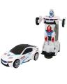 Original Bmw Transforming Robot Car - White. 