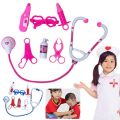 Doctor Set For Kids - 8 pieces - Pink. 