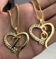 ALPHABET NECKLACE, A TO Z LOCKET PERSONALIZED/CUSTOMIZED-(PERFECT GIFT TO SEND YOUR WIFE , FIANCE, HUSBAND, FATHER , OR ANY ONE). 