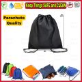 Drawstring Bag - Parachute Quality - Long Life Waterproof Dust Proof Quality - Shoes Cover - Tuition Bag For Boys and Girls - Travel Backpack - Gym Bag - Dori Bag - Football Shoes Bag. 