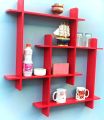 Floating Wall Mount Wooden Display Storage Organizer Shelf for Wall Decoration,Wall Shelf for Bedroom, Combination Shelf, Decorative Frame, Living .... 