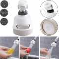 360°Rotatable 3 Modes Adjustment ABS Water Saving Tap Aerator Nozzle Adjustable Faucet Shower Head Filter Sprayer Spout for Kitchen Bathroom. 