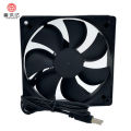 New mute 12025 5V 12CM USB fan chassis router set-top box cooling fan. 