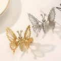 1 Pcs The Moving Butterfly Hairpin Cute Gold Hair Accessories Vintage Barrettes. 