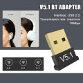 USB Bluetooth 5.1 Bluetooth Adapter Receiver 5.1 Bluetooth Dongle 5.1 Adapter for PC Laptop 5.1 BT Transmitter. 
