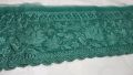 FASHION ! 2 METER(APPROX) ORGANZA SEA GREEN EMBROIDERY DAMAN PATCH LACE FOR WOMEN CLOTHES SIZE 5 INCH. 
