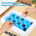 Magnetic Effect Chess Game Stones Chess Set Battle Chess Board Educational Pebbles Intellectual Strategy Board Game. 