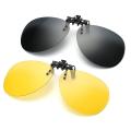 Rimless Round Flip up Clip on Oversized Men Polarized Clip Sunglasses Fishing Aviation Blue Mirror Big Size Driving 2021 Glasses. 