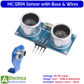 HC-SR04 Ultrasonic Distance Sensor with Base & Jumper Wires for Arduino, Robotics, Obstacle Avoidance & DIY Projects by Electrica. 