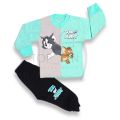 Baby Boy 2 Piece Tom & Jerry Outfits For Baby Boy Bodysuit. 