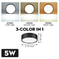3-Color in 1 Surface Mounted LED Ceiling Light Downlight 5W 10W 15W 25W 220V High Power Modern Home Lighting LED Down Light Round Led Panel Spot Lamp for Bathroom Bedroom Kitchen Living Room. 