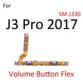 Switch Power ON OFF Button Flex Cable Parts For Samsung Galaxy J3 J5 J7 Pro 2016 2017 Mute Silence Volume Key Part. 
