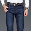 New mens jeans pants Business Jeans Men Classic Style Dark Blue Stretch Denim Jeans Pants for Male. 