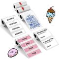 Creative Label Sticker Paper Roll with Self Adhesive for Peripage & Paperang Mini Pocket Thermal Printer Label Maker. 
