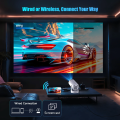 HY300, HY300 Pro & HY300 Plus Android Projector 200/260 ANSI Android 11 4K 1280*720P Dual Wifi6 BT5.0 Allwinner H713 Home Cinema Outdoor Indoor Projector. 
