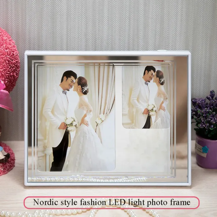 10cm%20X%2015cm%20Golden%20LED%20Love%20Decoration%20Bedroom%20Photo%20Frame%20USB%20With%20Display%20Stand%20-%20Image%205