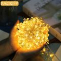 PACKIFY 20 Moon LED Fairy Lights Battery Operated - Led Lights for Room Decoration - String Garland Light for mirror. 